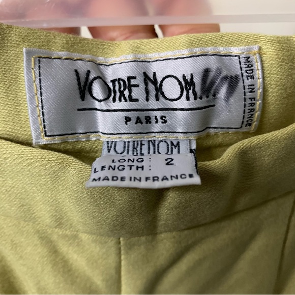 Vintage Votre Nom Stir Up Olive Pants Size 6 - Picture 7 of 8